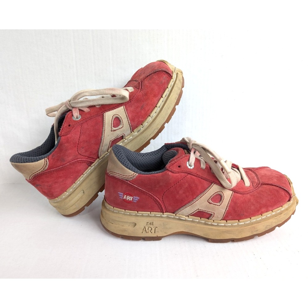 The Art Company Shoes Mens 8 Vintage Y2K Double Air System Red Leather‎ Libertad